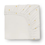 HushDry™ 2-in-1 Waterproof Fitted Bedside Crib Sheet Viscose from Bamboo Cream Lemons
