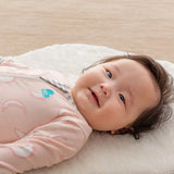 Footless Romper Cotton Pink Eclipse