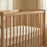 HushDry™ 2-in-1 Waterproof Fitted Crib Sheet Viscose from Bamboo Tan Houndstooth