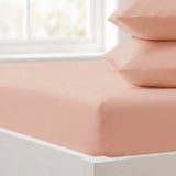 HushDry™ 2-in-1 Waterproof Fitted Queen Sheet Viscose from Bamboo Blush