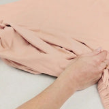 HushDry™ 2-in-1 Waterproof Fitted Crib Sheet Viscose from Bamboo Blush