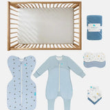 Ultimate Newborn Mattress Gift Bundle | Mattress | Swaddle | Romper | Towel | Wash Cloth | Burp Cloth | Bib | Turtally