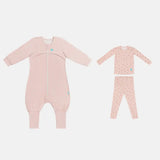 Sleep Suit & Pajama Bundle | 1.0 TOG | Powder Pink Twinkle | Blush Cherries