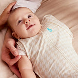 Swaddle Up™ 2-in-1 Transition Bag 1.0 TOG Cotton Tan Houndstooth