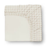 HushDry™ 2-in-1 Waterproof Fitted Full Sheet Viscose from Bamboo Tan Houndstooth