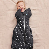 Swaddle Up™ 2-in-1 Transition Bag 2.5 TOG Organic Cotton/Merino Wool Charcoal Lamb's Best Friend