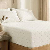 HushDry™ 2-in-1 Waterproof Fitted Queen Sheet Viscose from Bamboo Cream Lemons