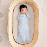 Swaddle Up™ 0.2 TOG Viscose from Bamboo Light Blue Little Dreamer