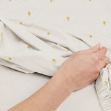 HushDry™ 2-in-1 Waterproof Fitted Crib Sheet Viscose from Bamboo Cream Lemons
