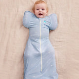 Swaddle Up™ 2-in-1 Transition Bag 1.0 TOG Viscose from Bamboo Mist Blue Boats