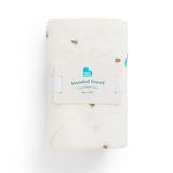 Hooded Towel Muslin Cream Bees