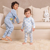Romper Snug Fit Viscose from Bamboo Blue Miffy Checker