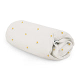 HushDry™ 2-in-1 Waterproof Fitted Crib Sheet Viscose from Bamboo Cream Lemons