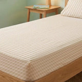 HushDry™ 2-in-1 Waterproof Twin Sheet Viscose from Bamboo Tan Houndstooth