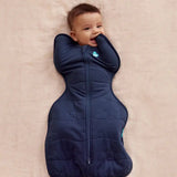 Swaddle Up & Romper Bundle | 3.5 TOG | Navy Quilting | Cream Bows