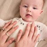 Romper Snug Fit Viscose from Bamboo Cream Sleepy Pandas