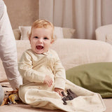 Sleep Bag Long Sleeve 1.5 TOG Cotton Oatmeal Twigs