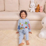 Sleep Suit Long Sleeve 1.0 TOG Cotton Blue Miffy Placement