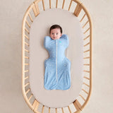 Swaddle Up™ 1.0 TOG Viscose from Bamboo Marle Blue Time and Space