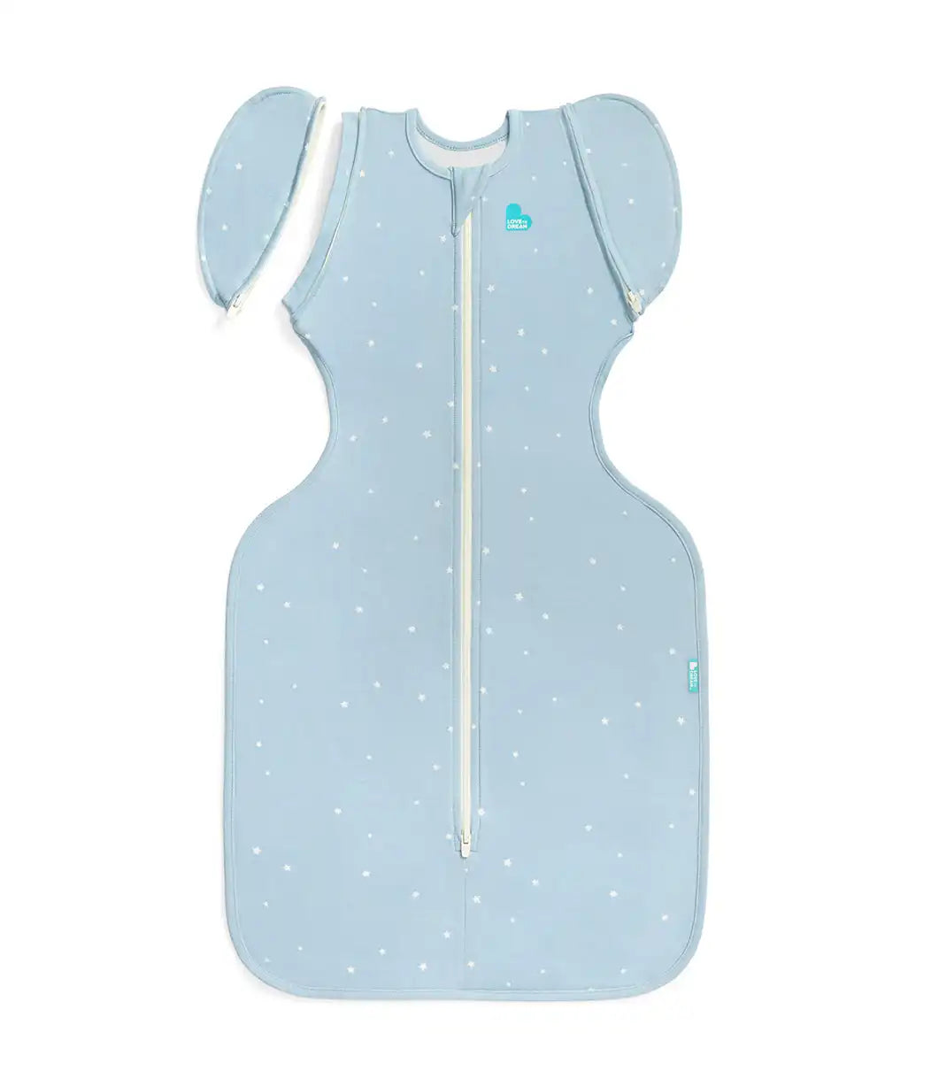 Swaddle Up™ 2-in-1 Transition Bag 1.0 TOG Cotton Powder Blue Twinkle