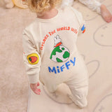 Sleep Suit Long Sleeve 1.0 TOG Cotton Birch Miffy Placement