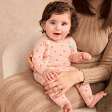 Romper Snug Fit Viscose from Bamboo Blush Cherries