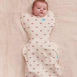 Swaddle Up™ 1.0 TOG Cotton Cream Bows