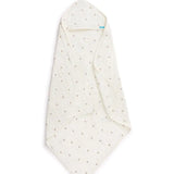 Hooded Towel Muslin Cream Bees