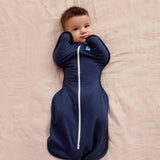 Swaddle Up & Romper Bundle | 1.0 TOG | Bamboo | Navy | Cream Dino Snore