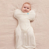 Swaddle Up™ 1.0 TOG Cotton Tan Houndstooth