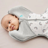 Swaddle Up™ 2.5 TOG Cotton White Rainbow Dream