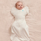 Swaddle Up™ 2-in-1 Transition Bag 1.0 TOG Cotton Tan Houndstooth
