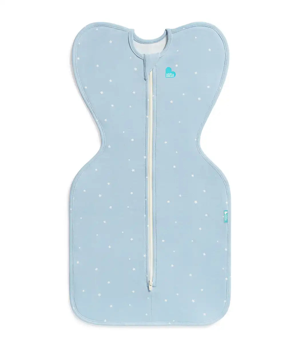 Swaddle Up™ 1.0 TOG Cotton Powder Blue Twinkle