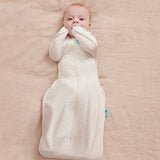 Swaddle Up™ 0.2 TOG Cotton Tan Breton Stripe