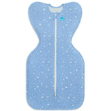Swaddle Up™ 1.0 TOG Viscose from Bamboo Marle Blue Time and Space