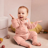Sleep Suit Long Sleeve 2.5 TOG Cotton Rose Pebbles