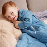 Sleep Bag Long Sleeve 2.5 TOG Cotton Storm Blue Pebbles