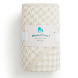 Baby Bath Bundle | Hooded Towel, Wash Cloth | Houndstooth